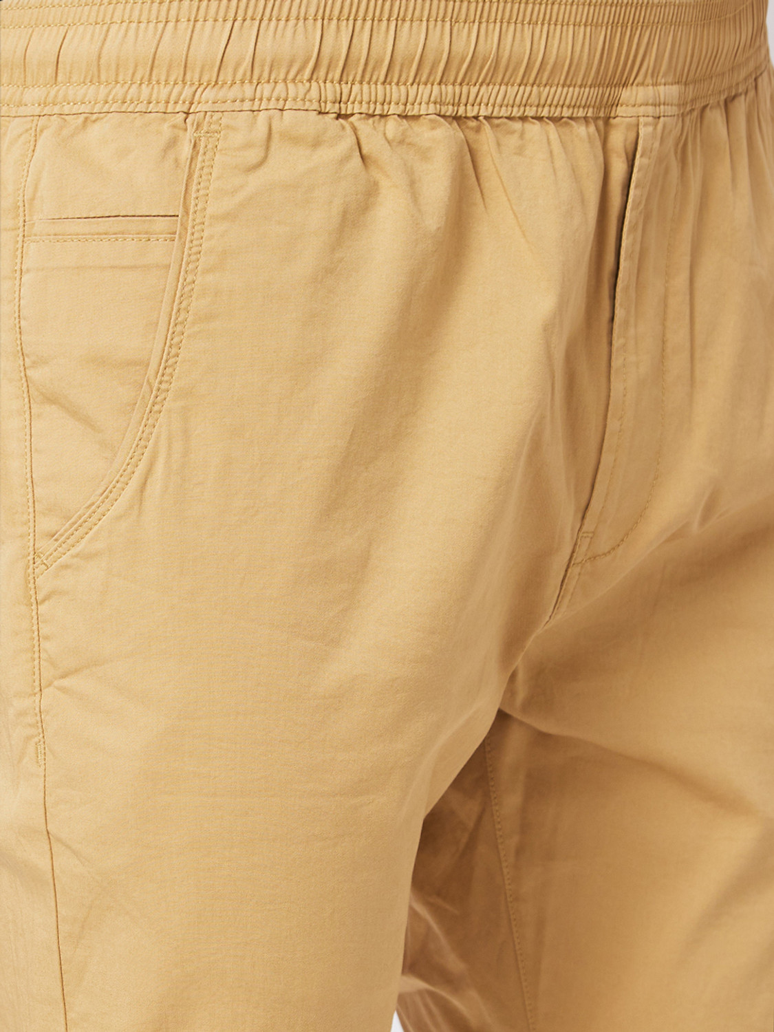 Image of Spykar Men Khaki Trousers