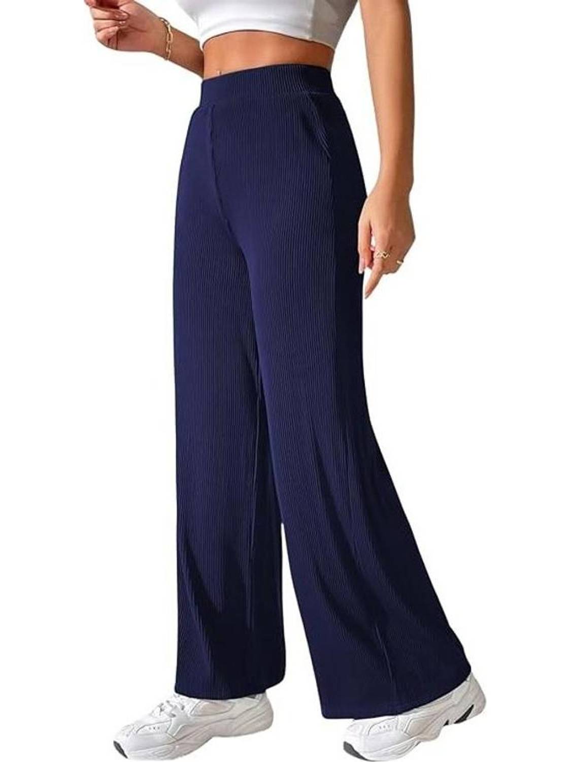 Brainbees Straight Fit Women Blue Trousers