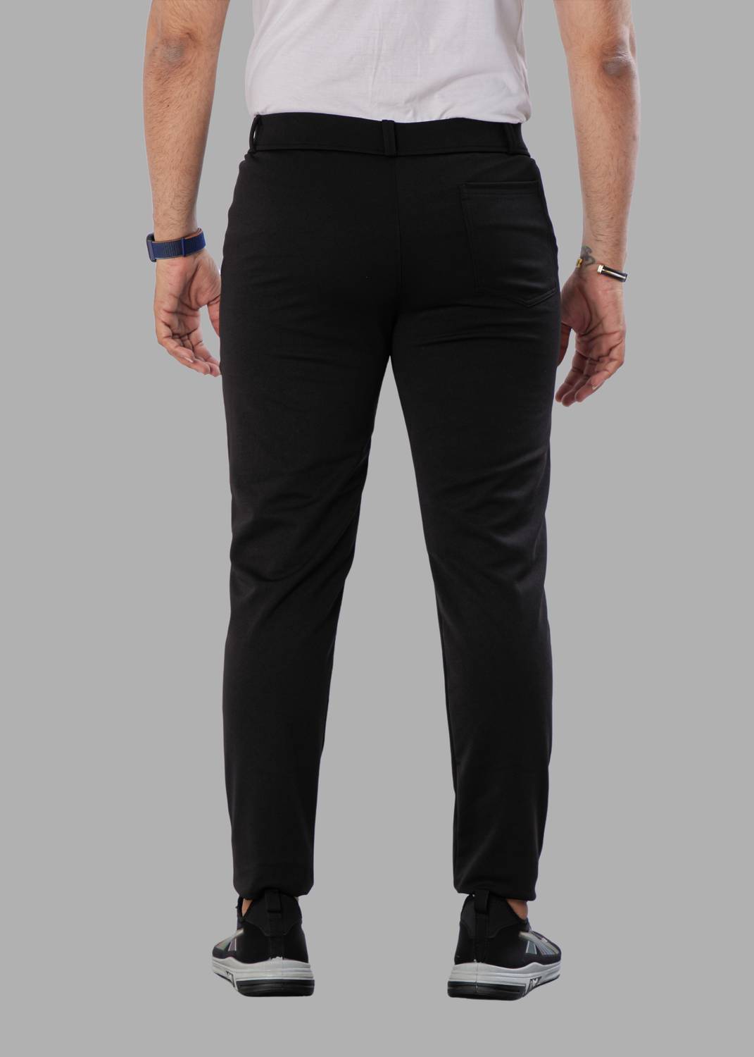 We Perfect Slim Fit Men Black Trousers - Image 2