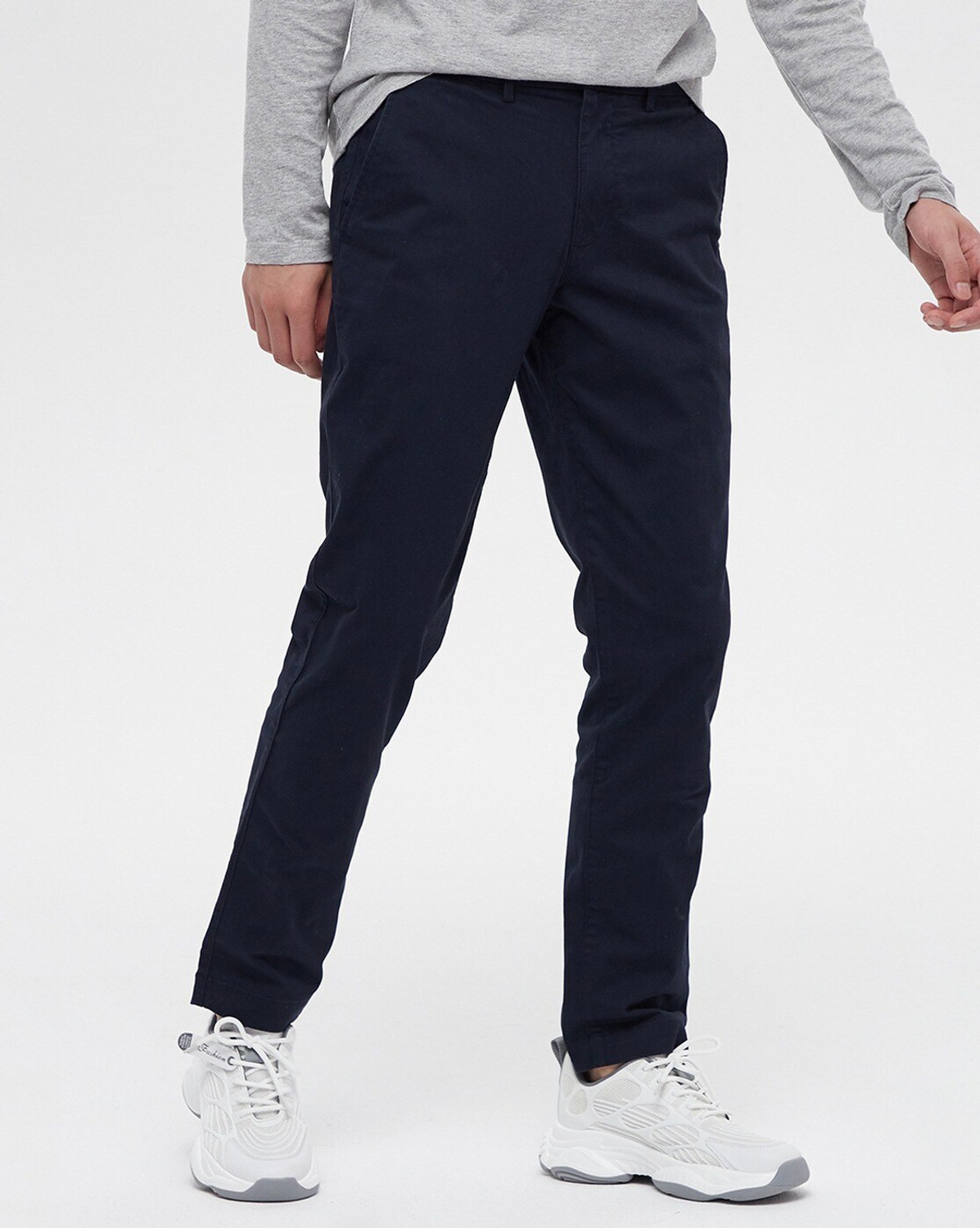 Image of GAP Slim Fit Men Blue Trousers