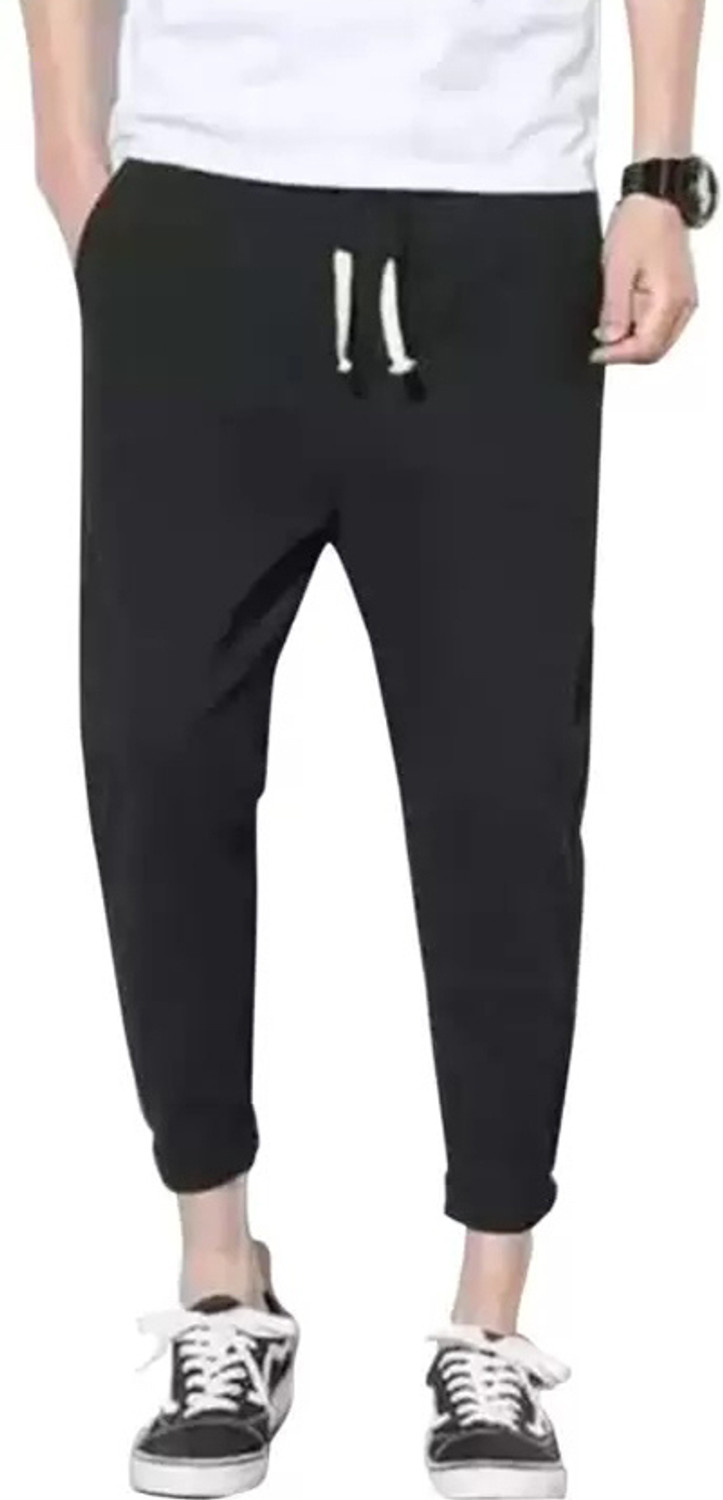 Image of mfb Solid Men Black, Grey Track Pants