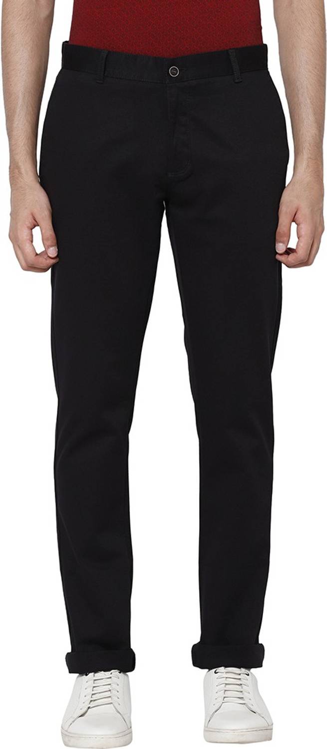 Blackberrys Slim Fit Men Black Trousers
