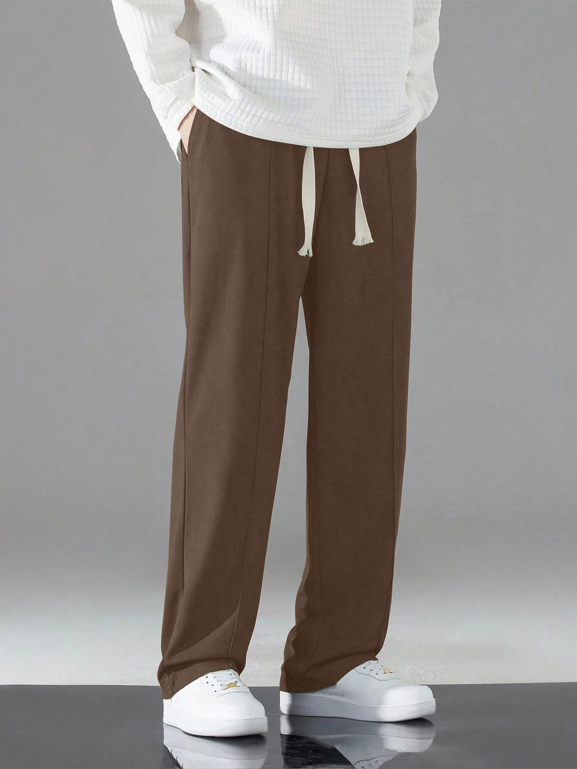 Image of KAJARU Relaxed Men Brown Trousers