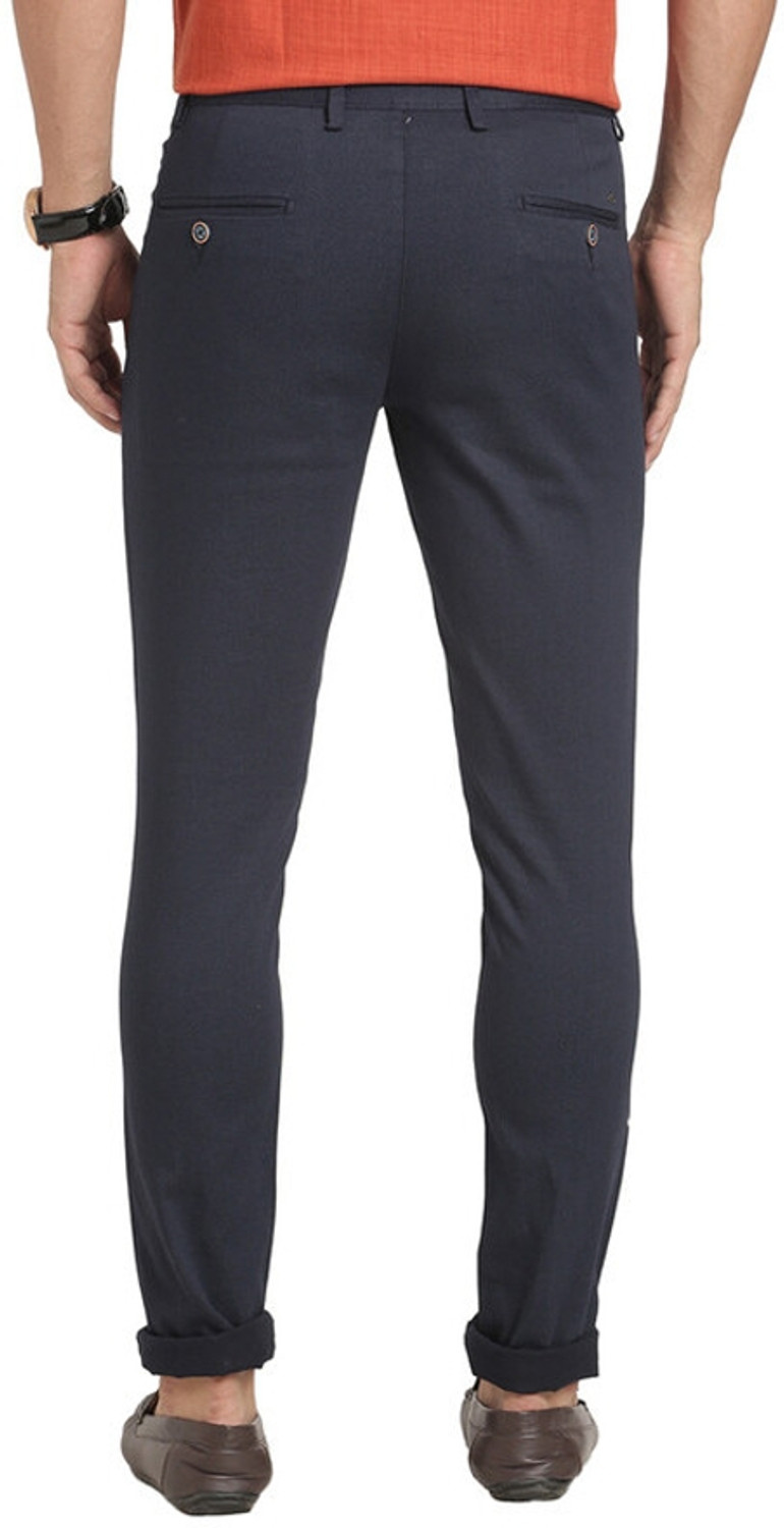 Image of TURTLE Tapered Men Dark Blue Trousers