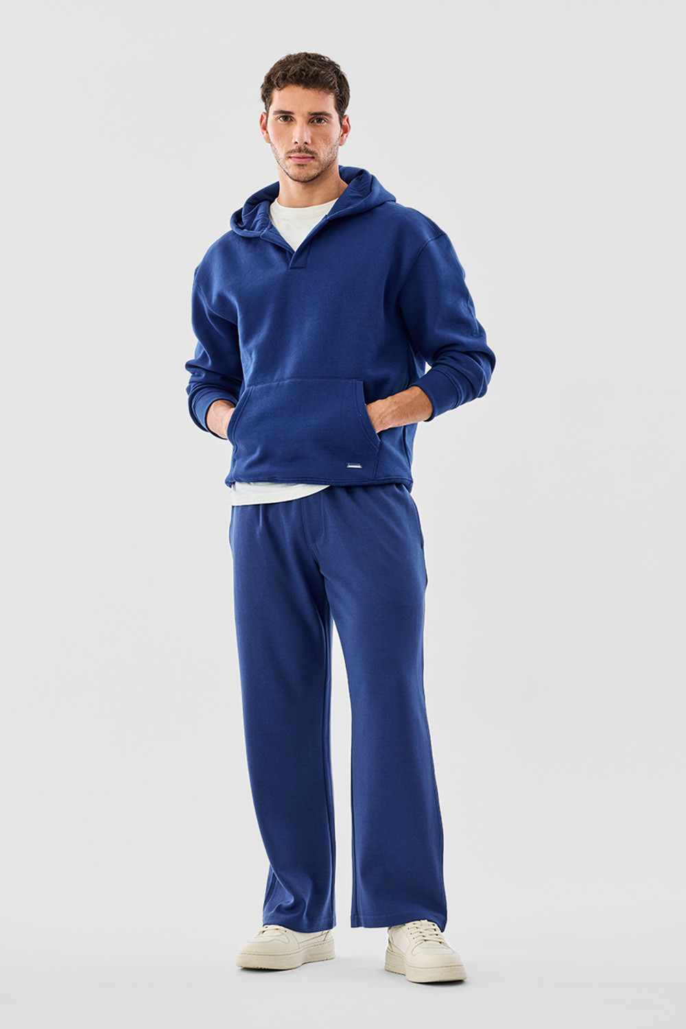 Image of Snitch Loose Fit Men Blue Trousers