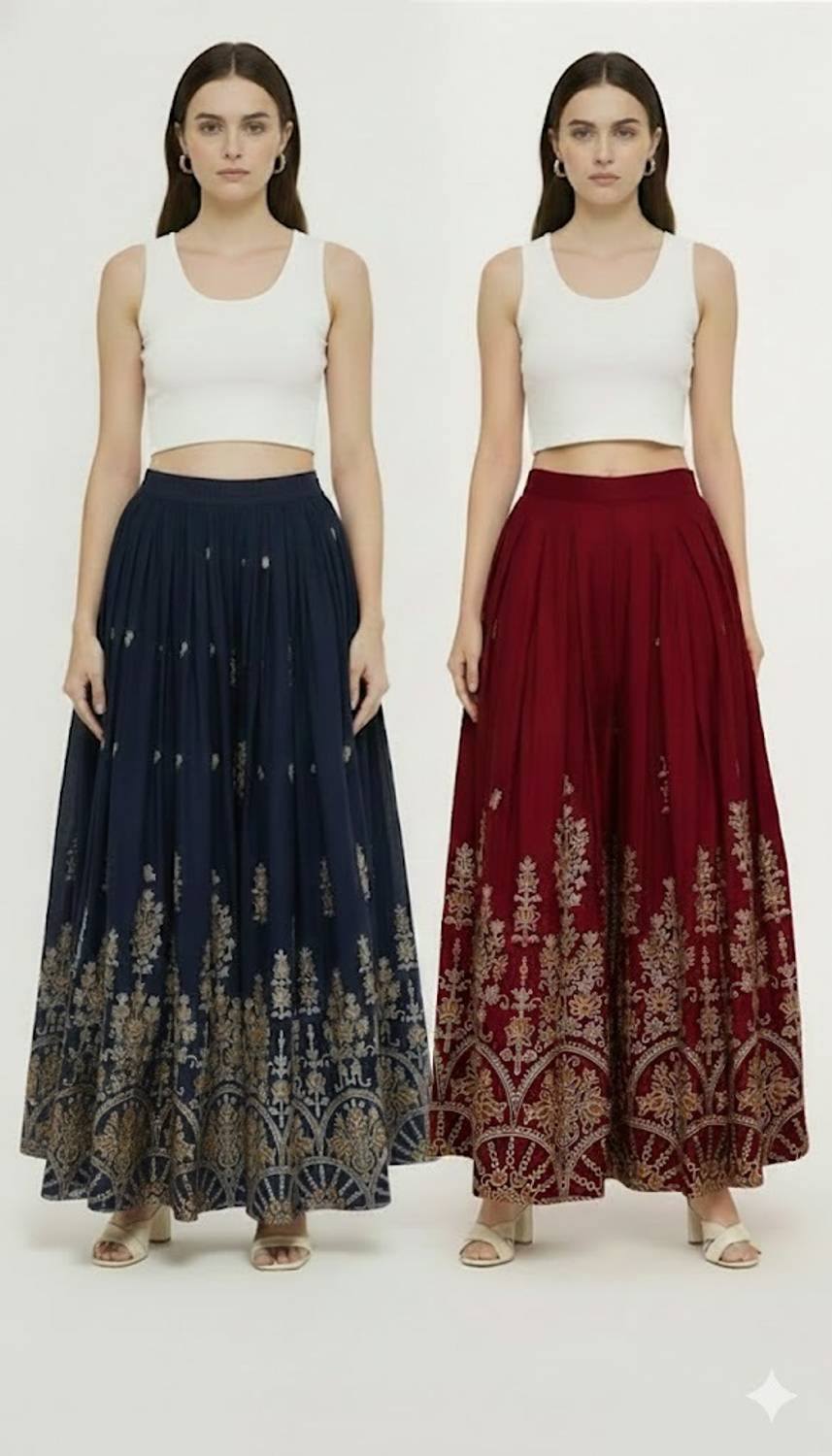 4K FASHION Loose Fit Women Dark Blue, Maroon Trousers