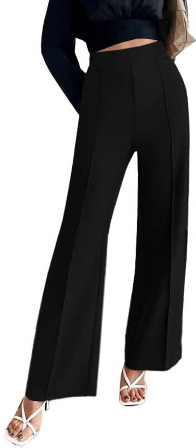 ALYNE Regular Fit Women Black Trousers