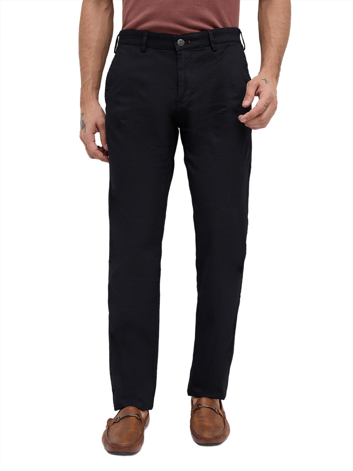 Image of KILLER Slim Fit Men Black Trousers