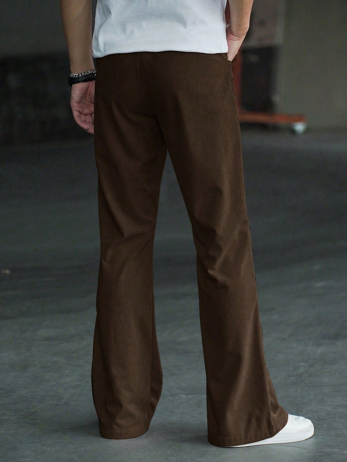 Image of Plus91 Loose Fit Men Brown Trousers