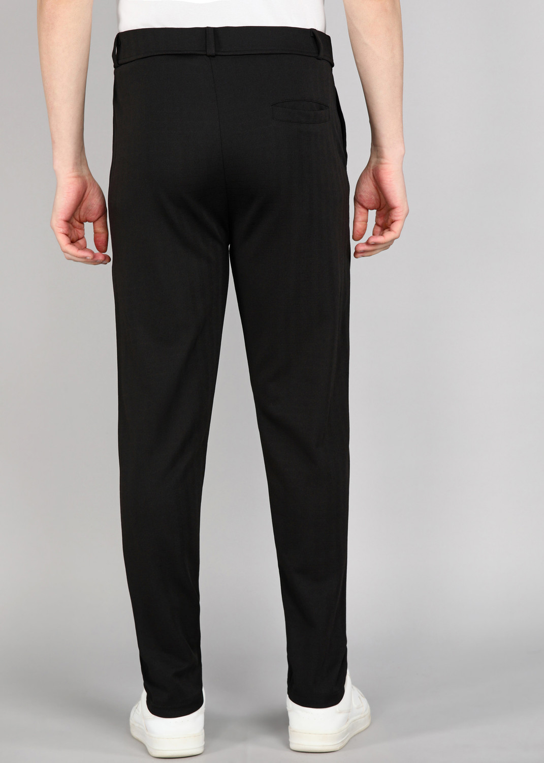 Image of Flicfol Regular Fit Men Black Trousers