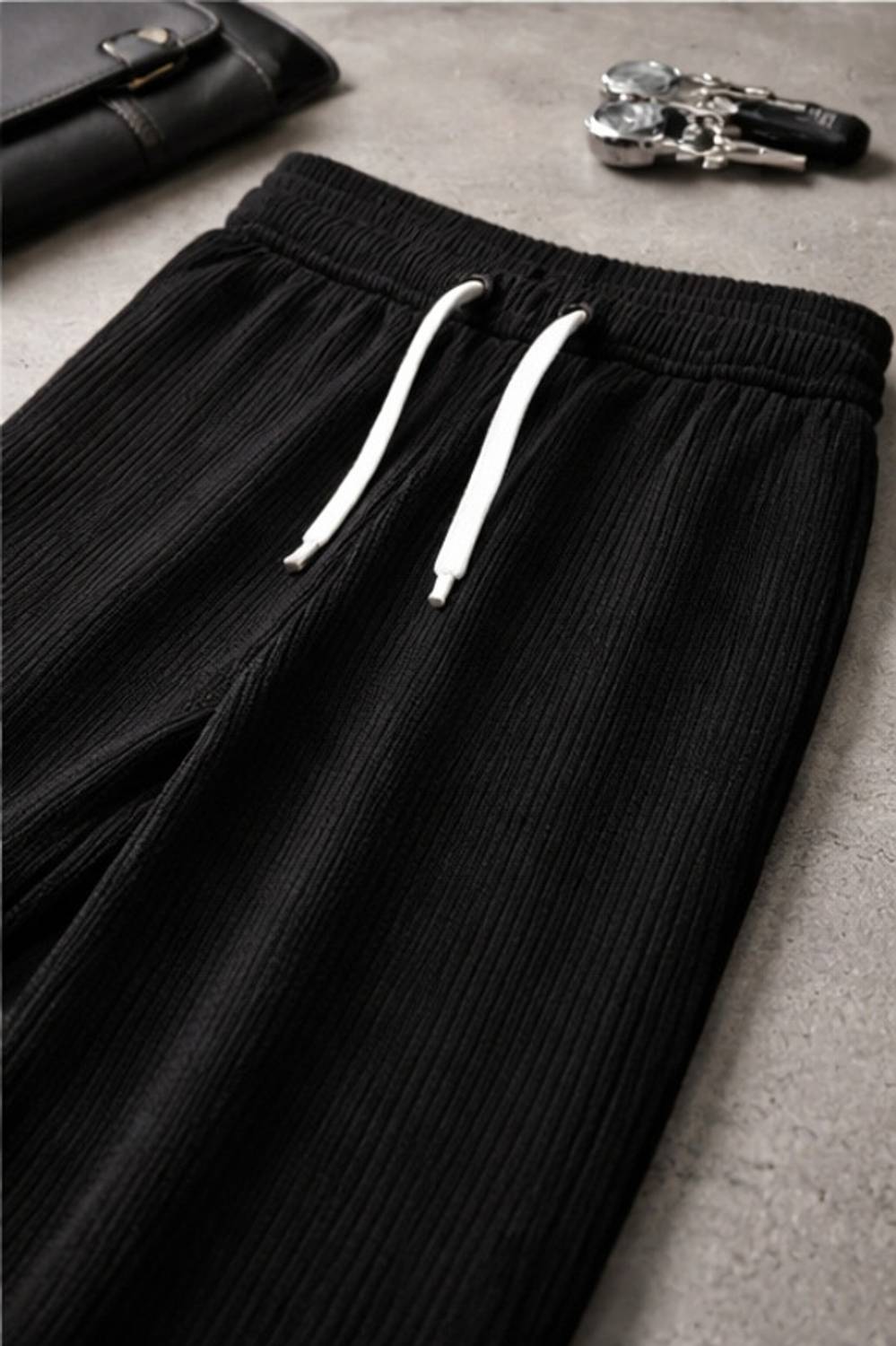 METRONAUT Relaxed Black Trousers - Image 4