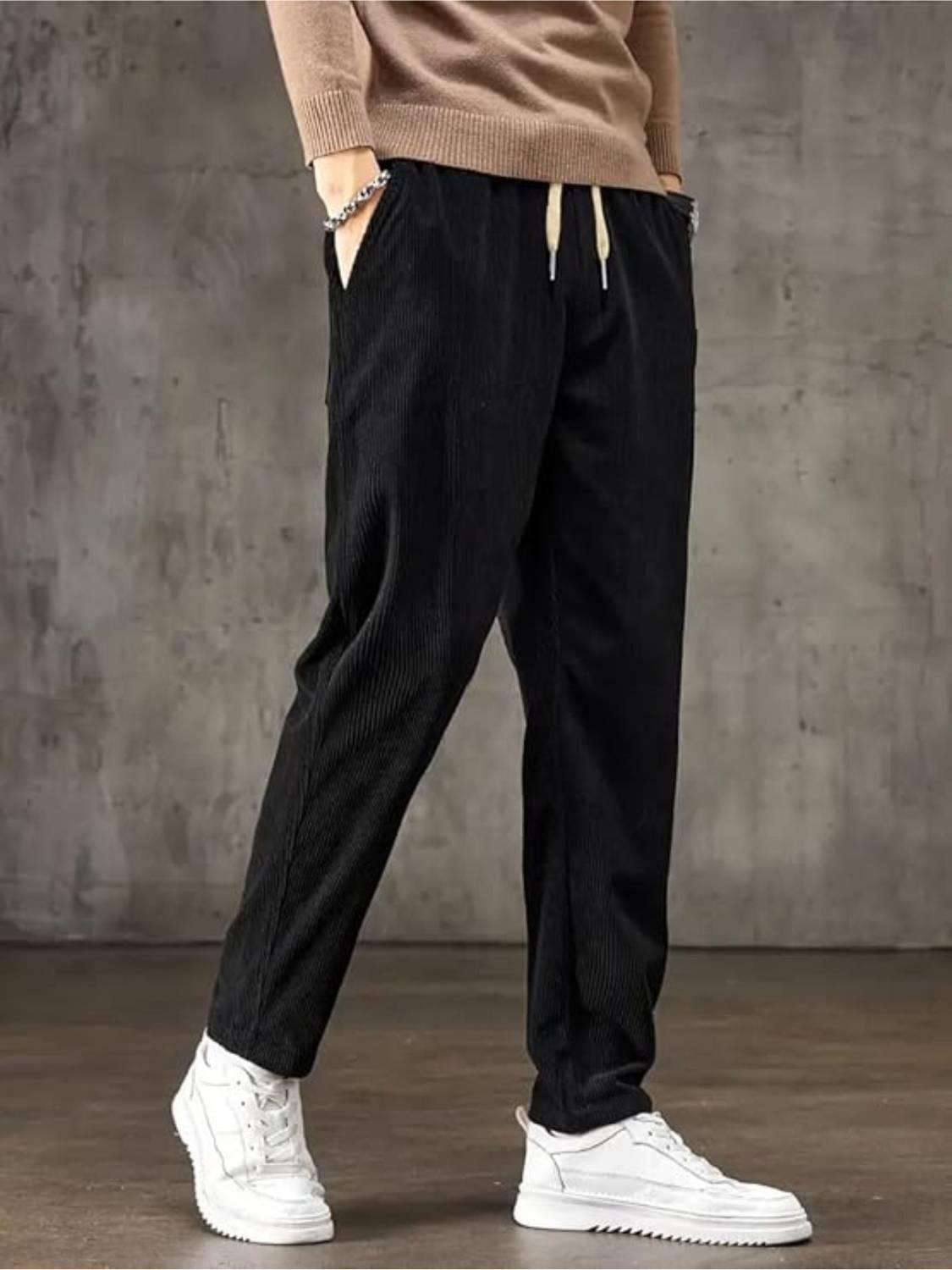 SAVAYO Slim Fit Men Black Trousers - Image 2