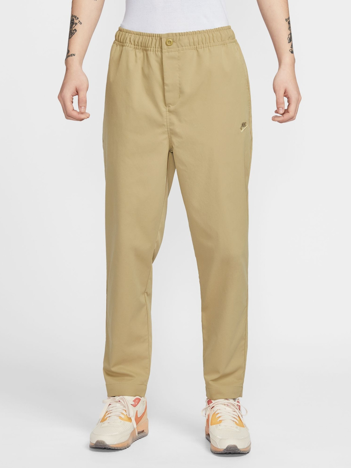 Image of NIKE Regular Fit Men Beige Trousers