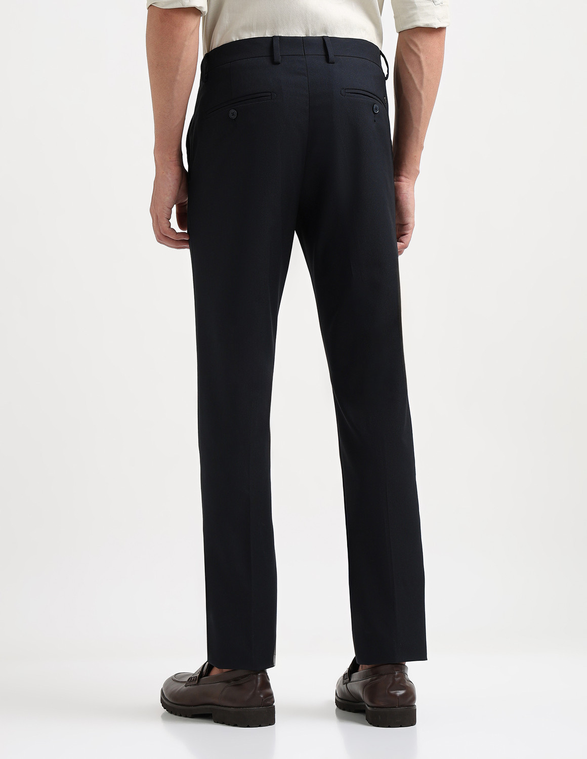 Image of ARROW Tapered Men Blue Trousers