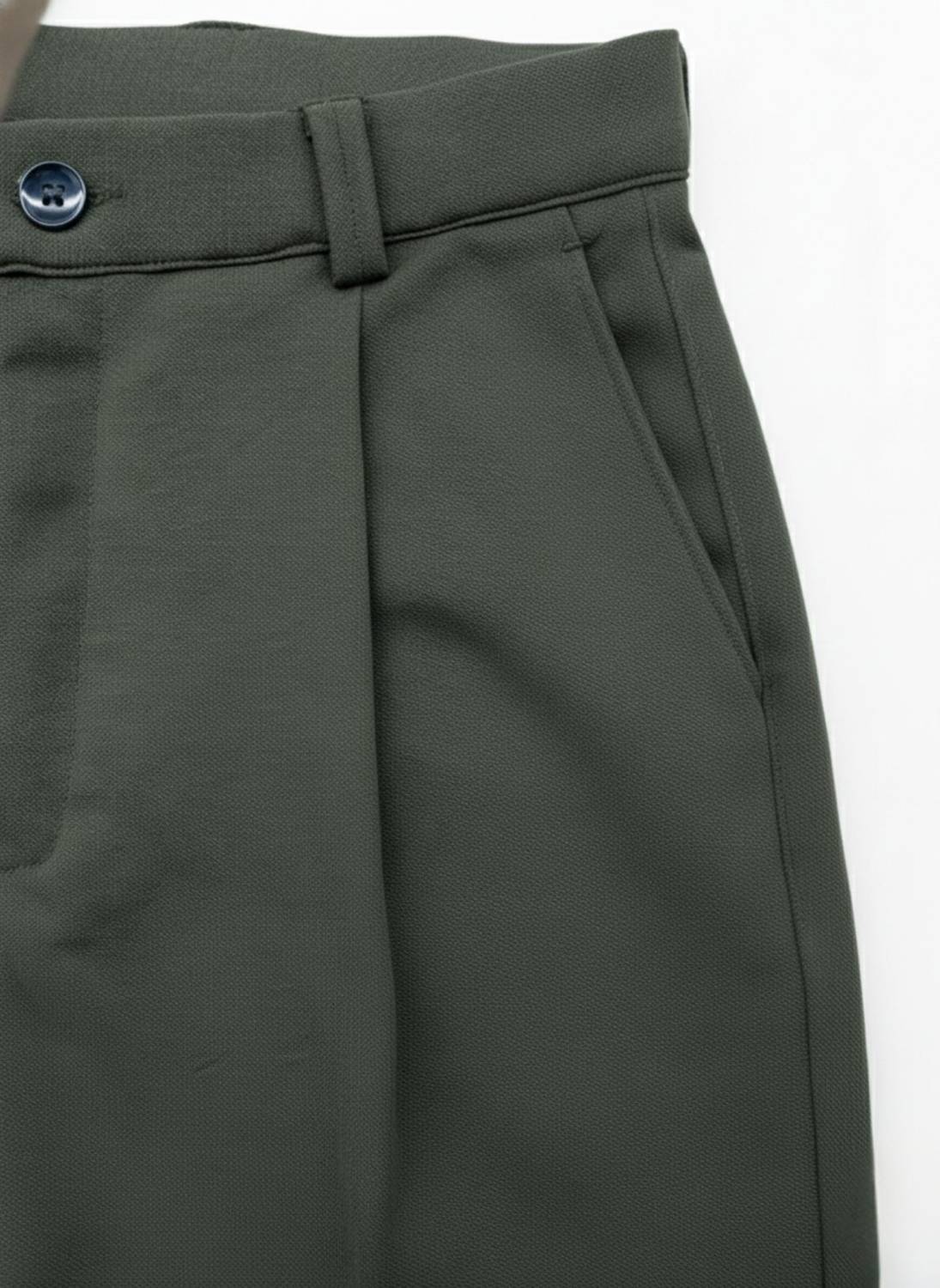 INDICLUB Relaxed Men Dark Green Trousers - Image 4