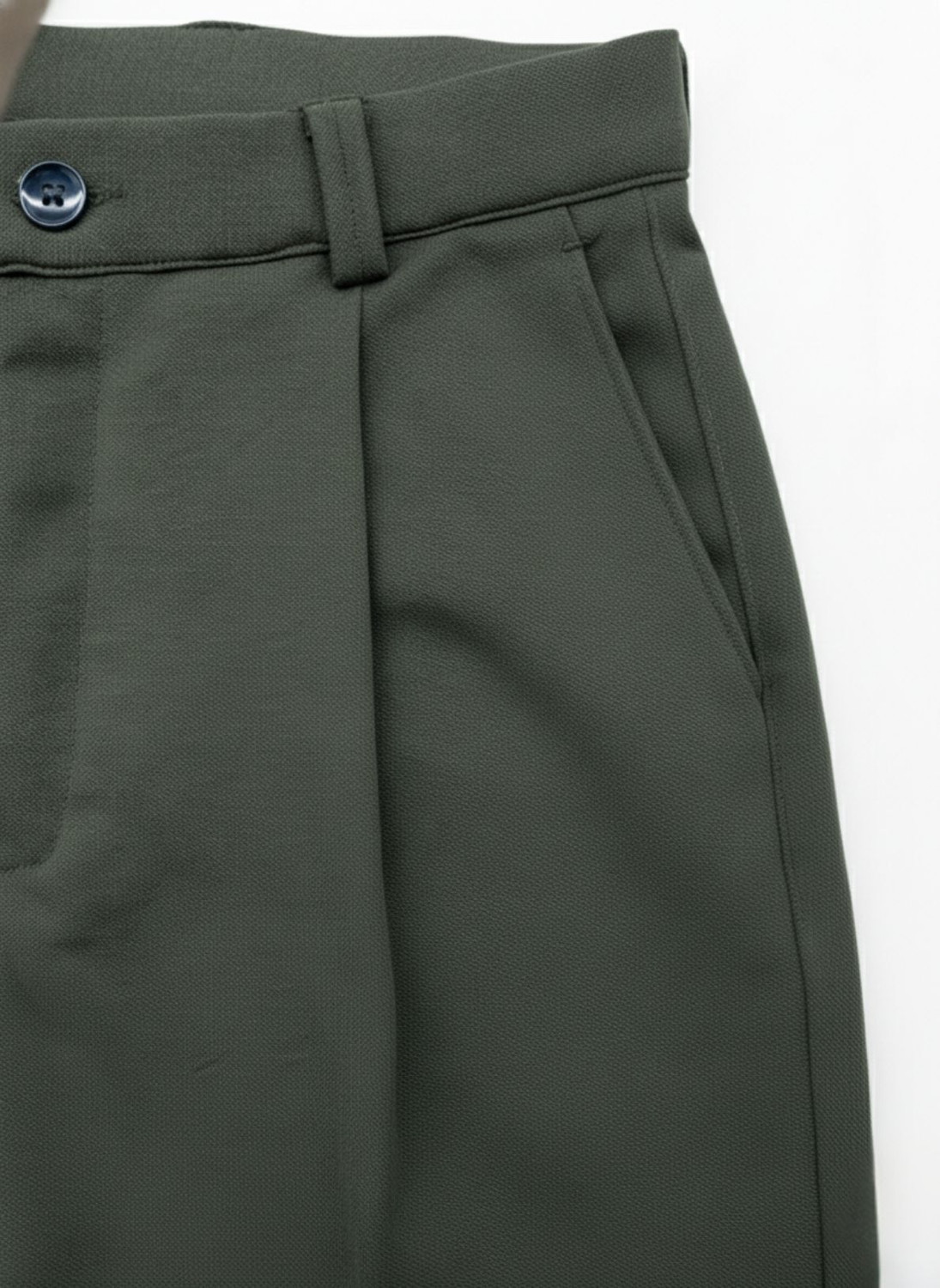 Image of INDICLUB Relaxed Men Dark Green Trousers