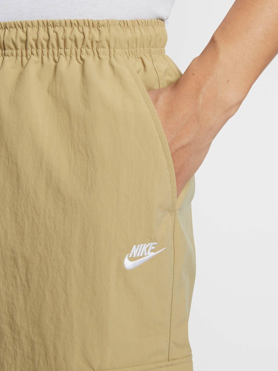 Image of NIKE Regular Fit Men Beige Trousers