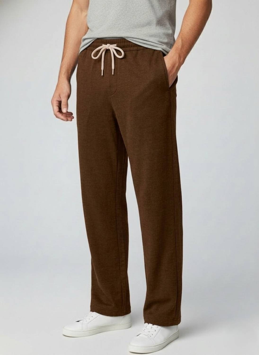 INDICLUB Loose Fit Men Brown Trousers - Image 3