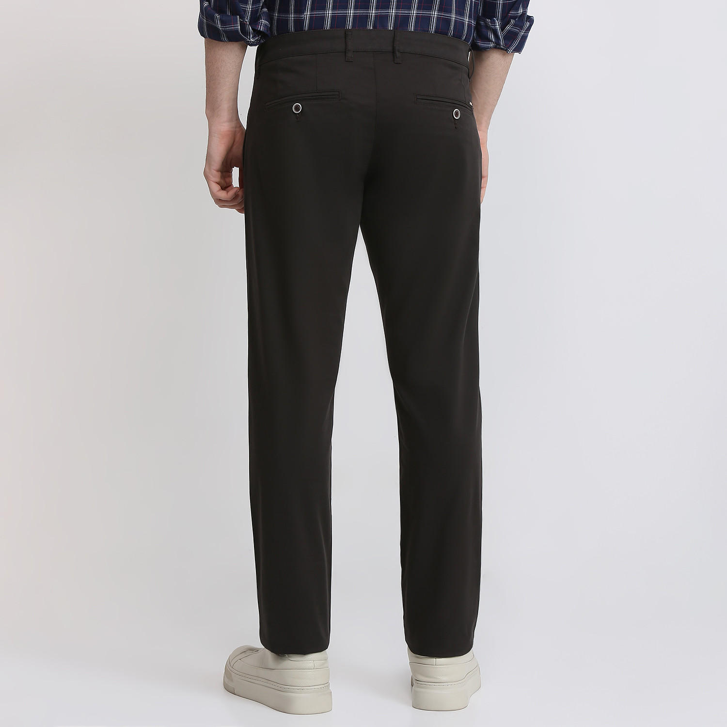 Image of PARX Tapered Men Brown Trousers