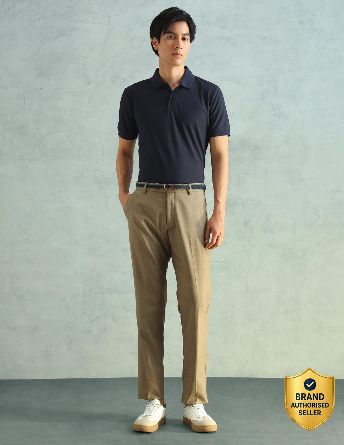 ARROW Tapered Men Brown Trousers