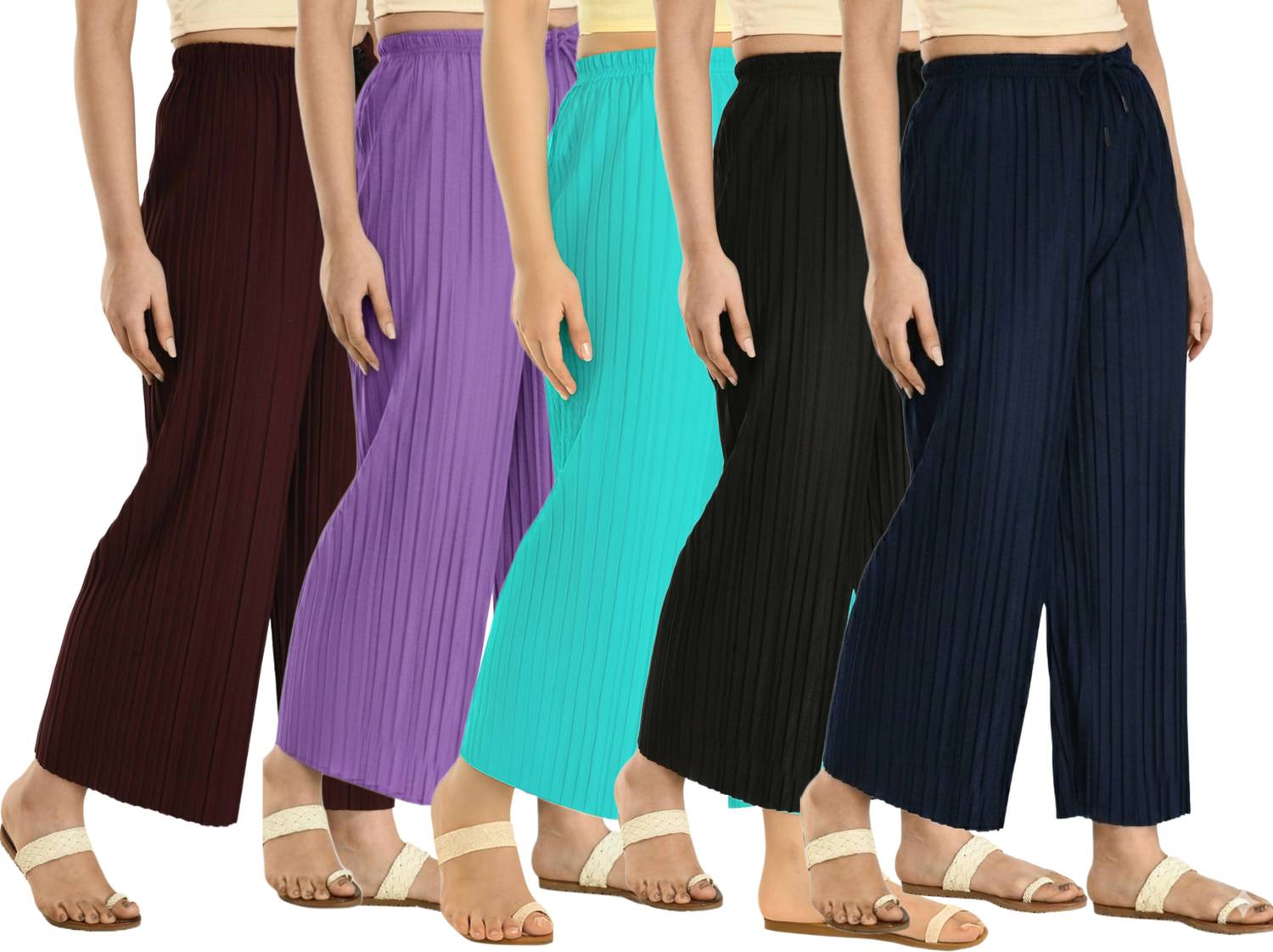 ABD STORE Regular Fit Women Multicolor Trousers