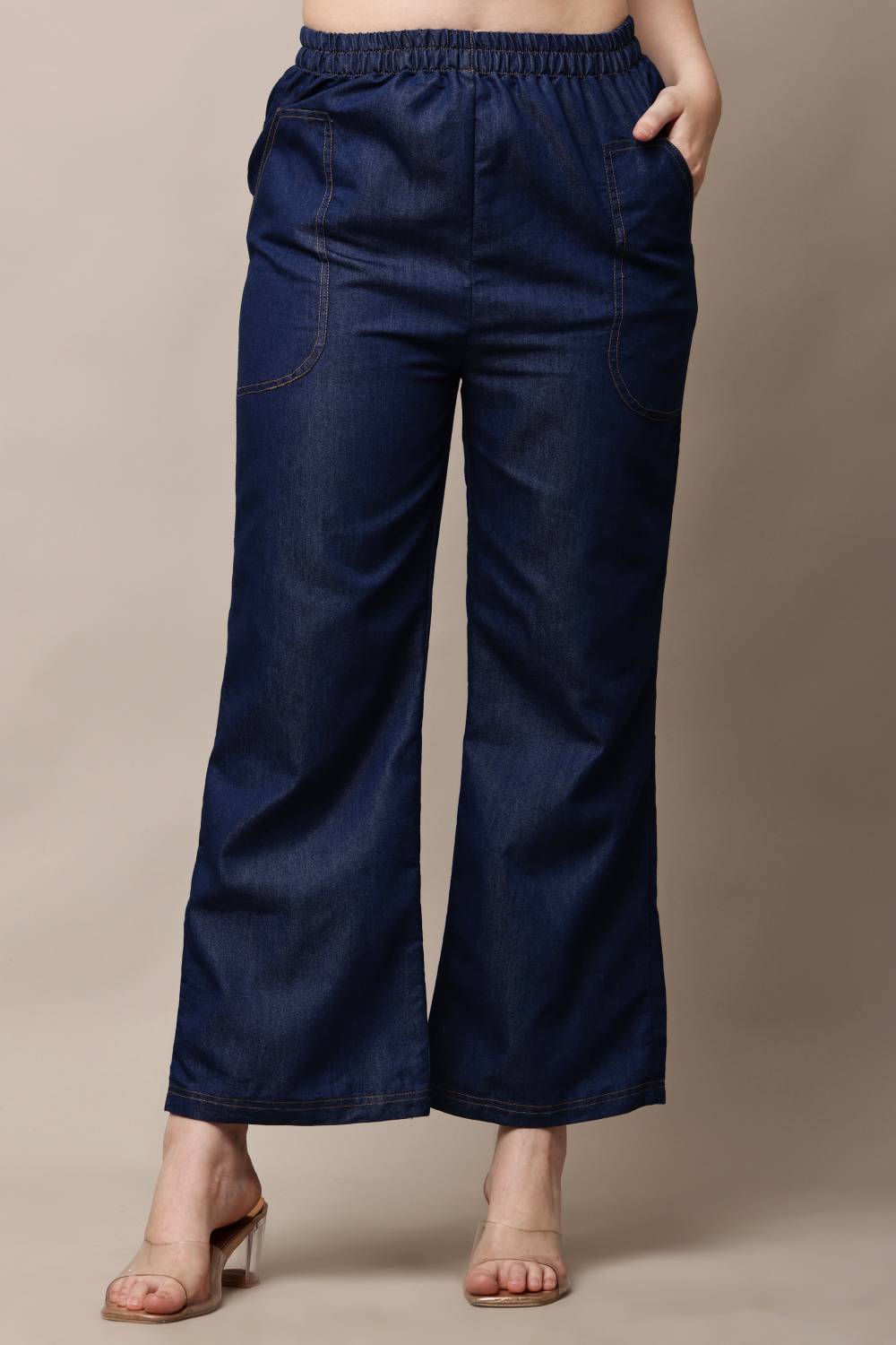 ALIZATRADERS Straight Fit Women Blue Trousers