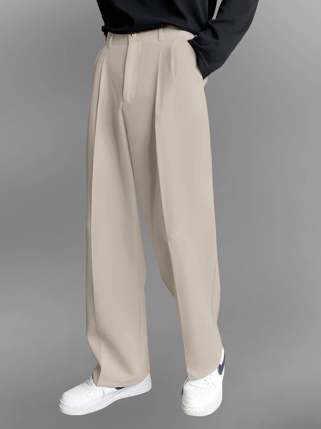 FTX Relaxed Men Beige Trousers - Image 5