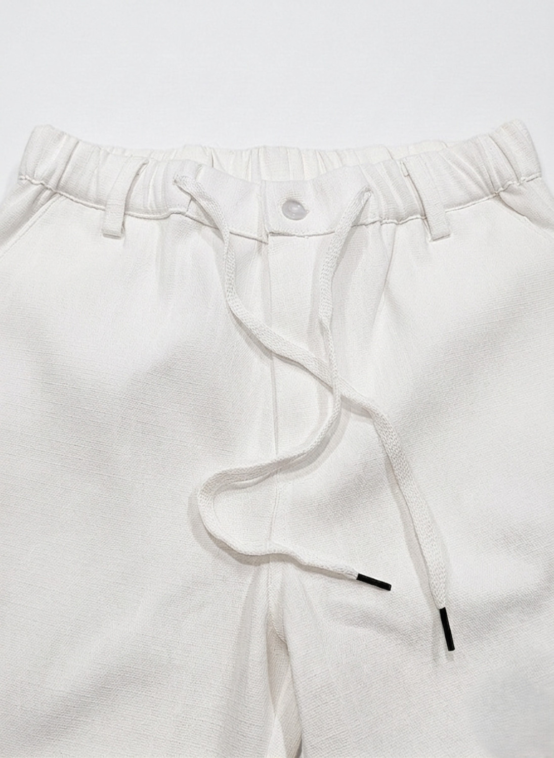 Image of INDICLUB Relaxed Men White Trousers