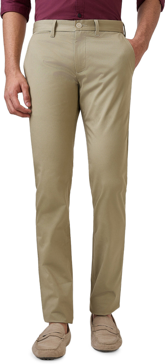 Image of PARX Tapered Men Green Trousers