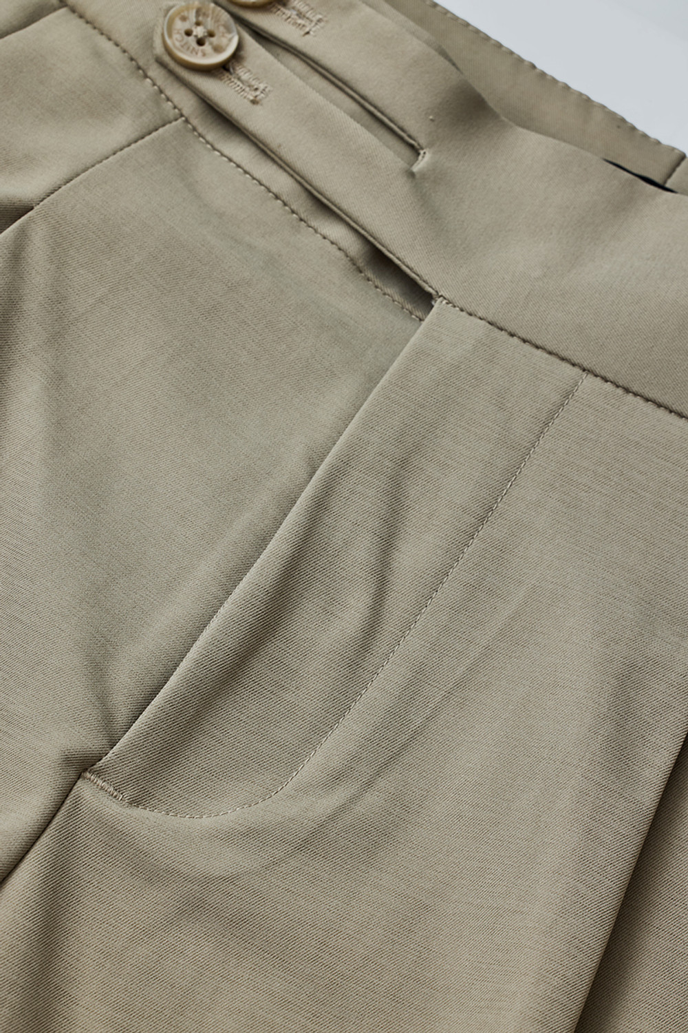 Image of Snitch Slim Fit Men Beige Trousers
