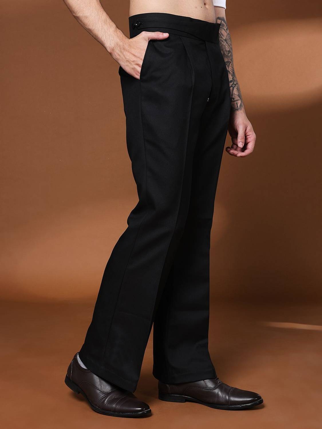 VIVA Flared Black Trousers - Image 1