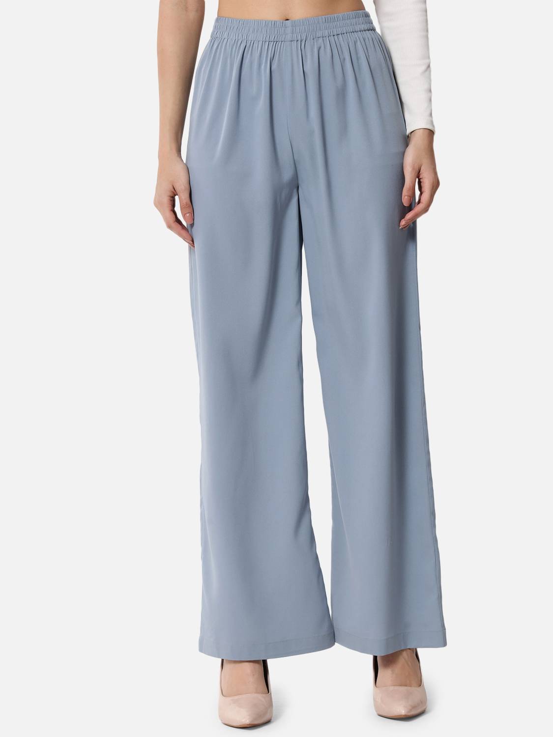 OTIRA Straight Fit Women Blue Trousers