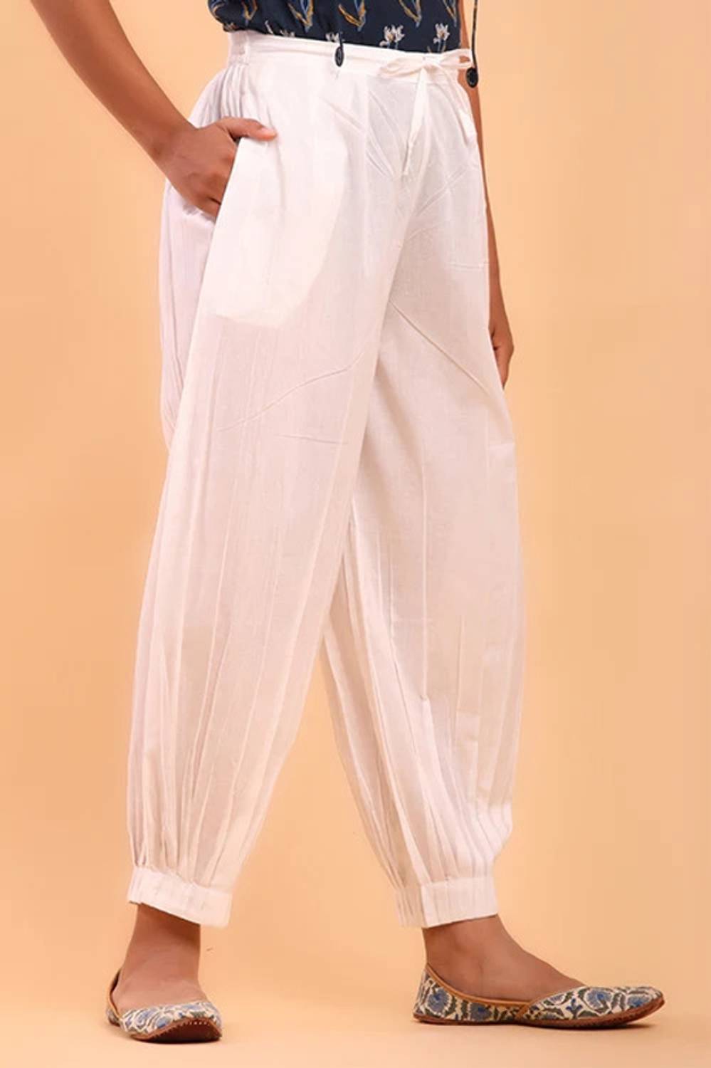 Shuddhi White Afghani Pant L