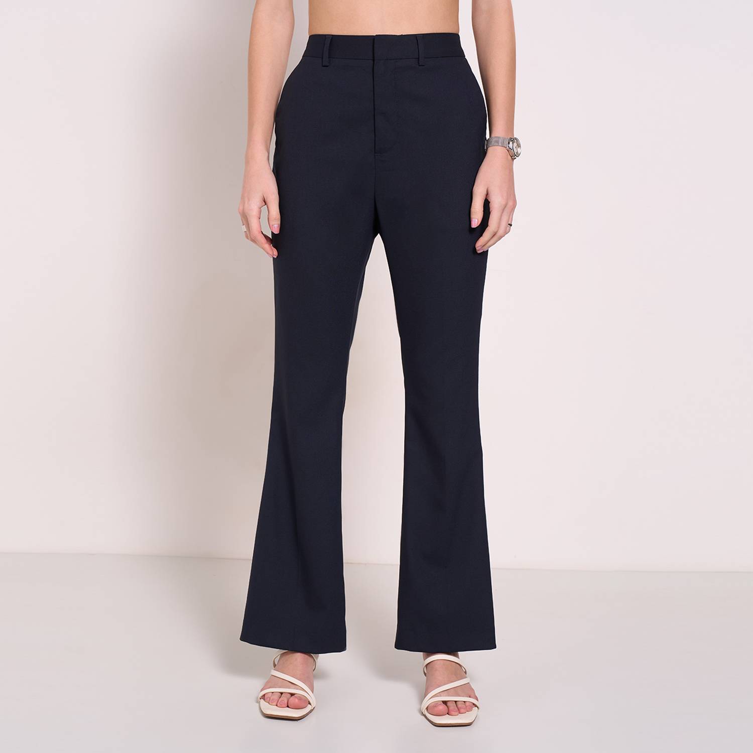 Annabelle by Pantaloons Flared Women Blue Trousers