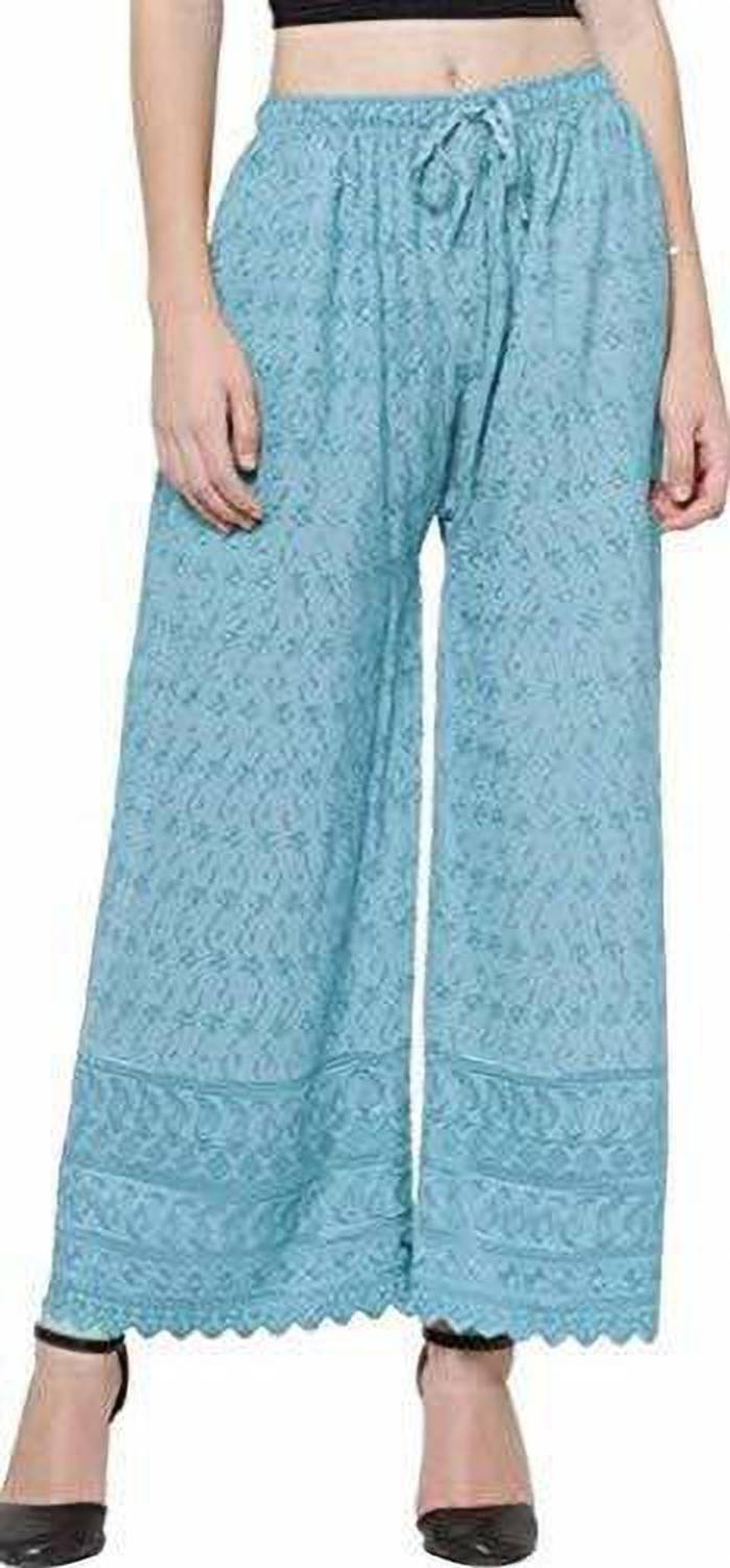 Atriyo Relaxed Women Light Blue Trousers