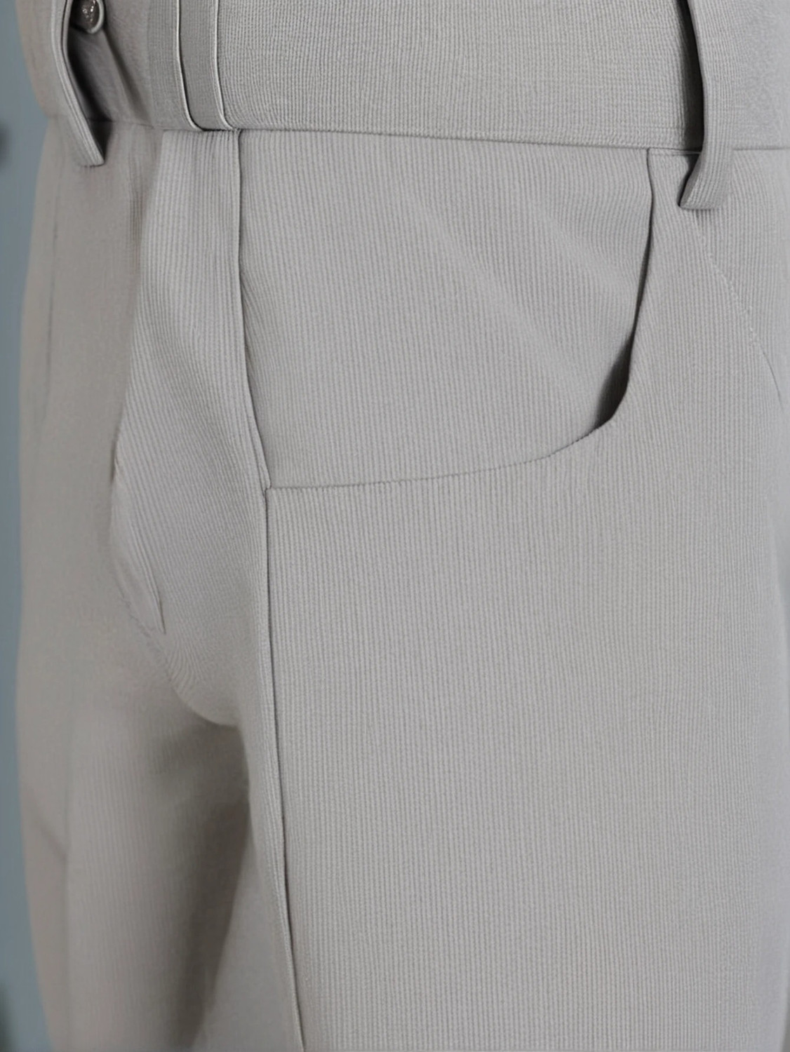 Image of METRONAUT Flared Men Grey Trousers