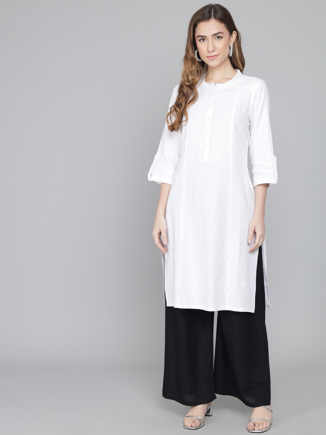 Image of thread plus Relaxed Women Black Trousers