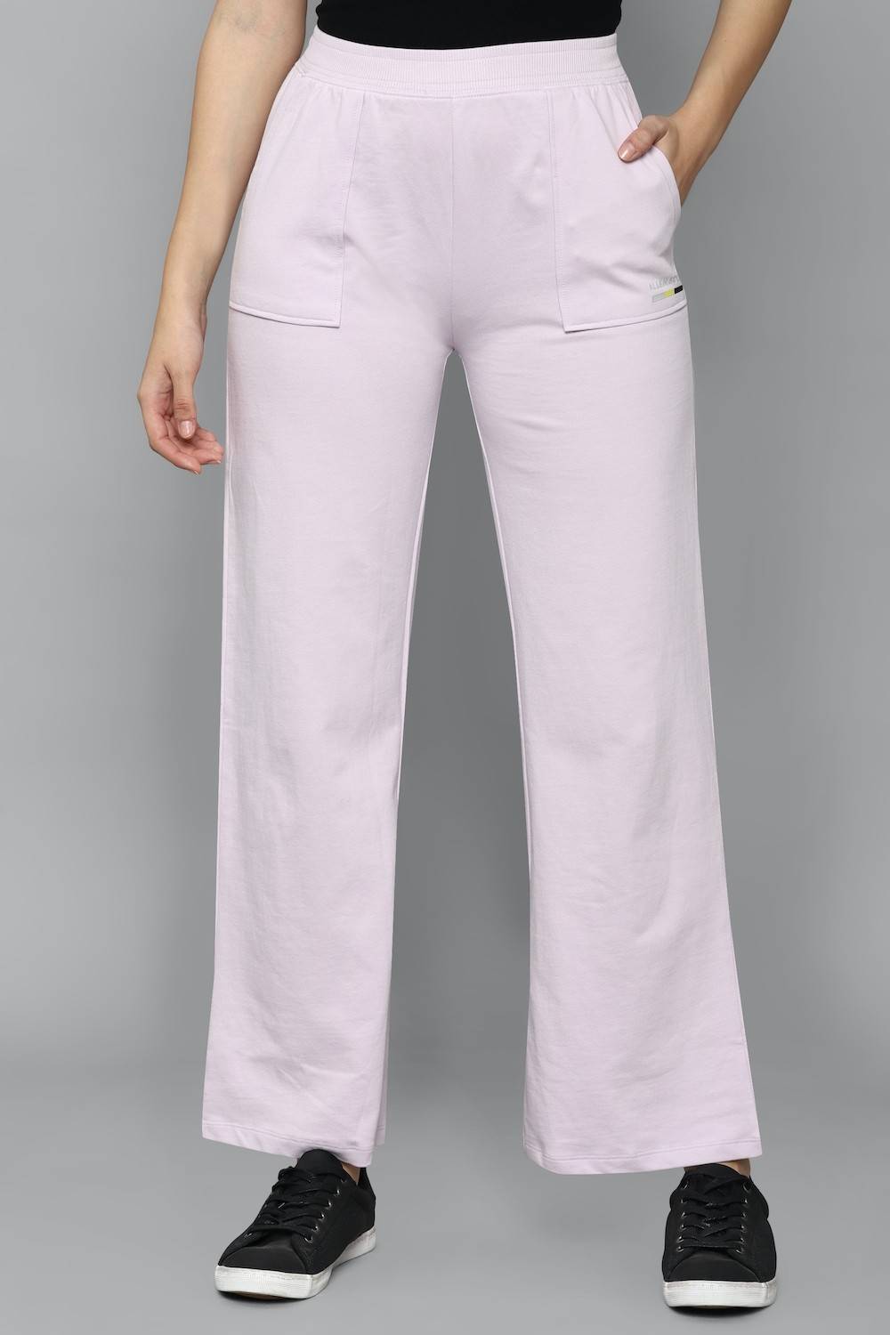 Allen Solly Regular Fit Women Purple Trousers