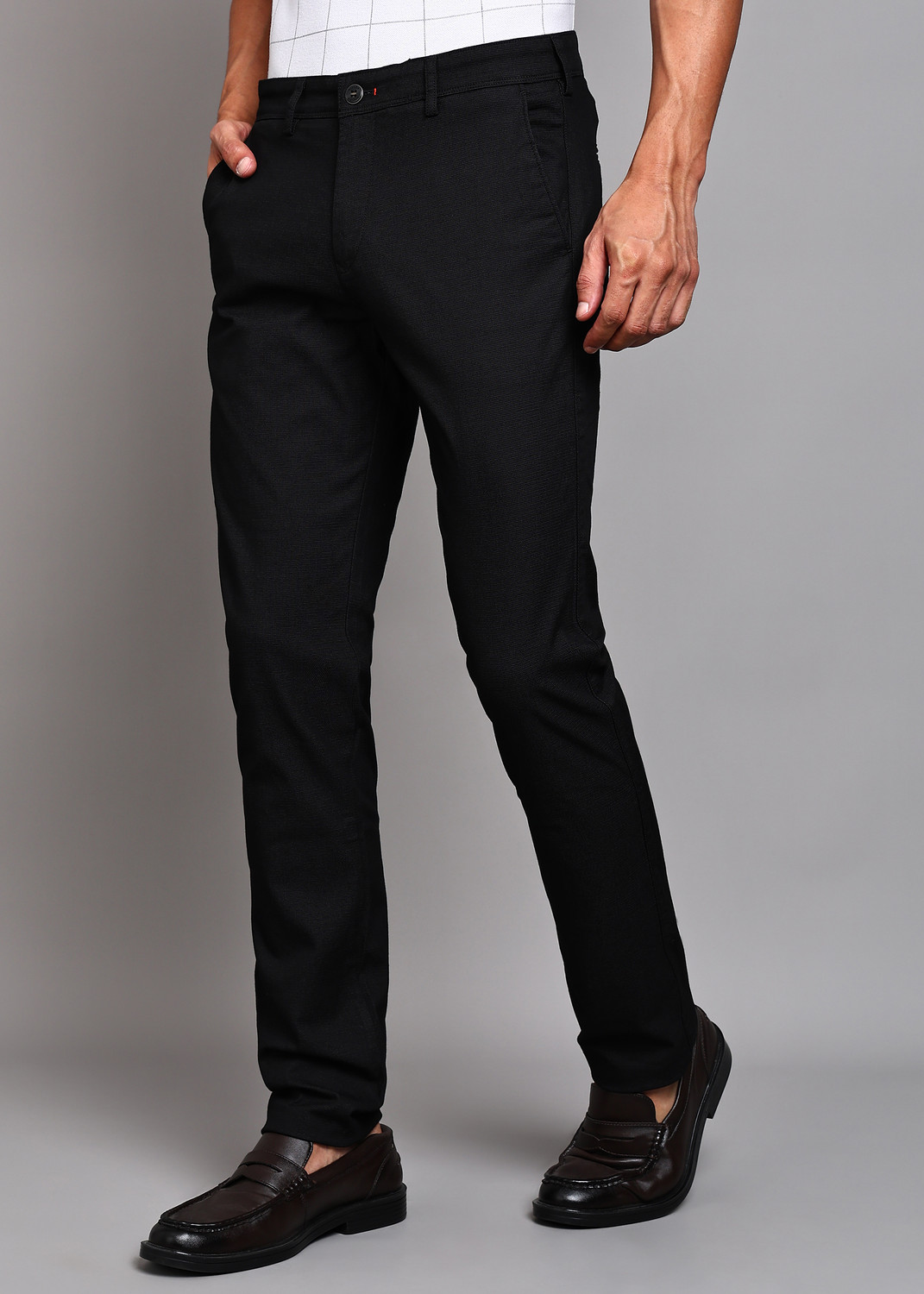 Image of KILLER Slim Fit Men Black Trousers