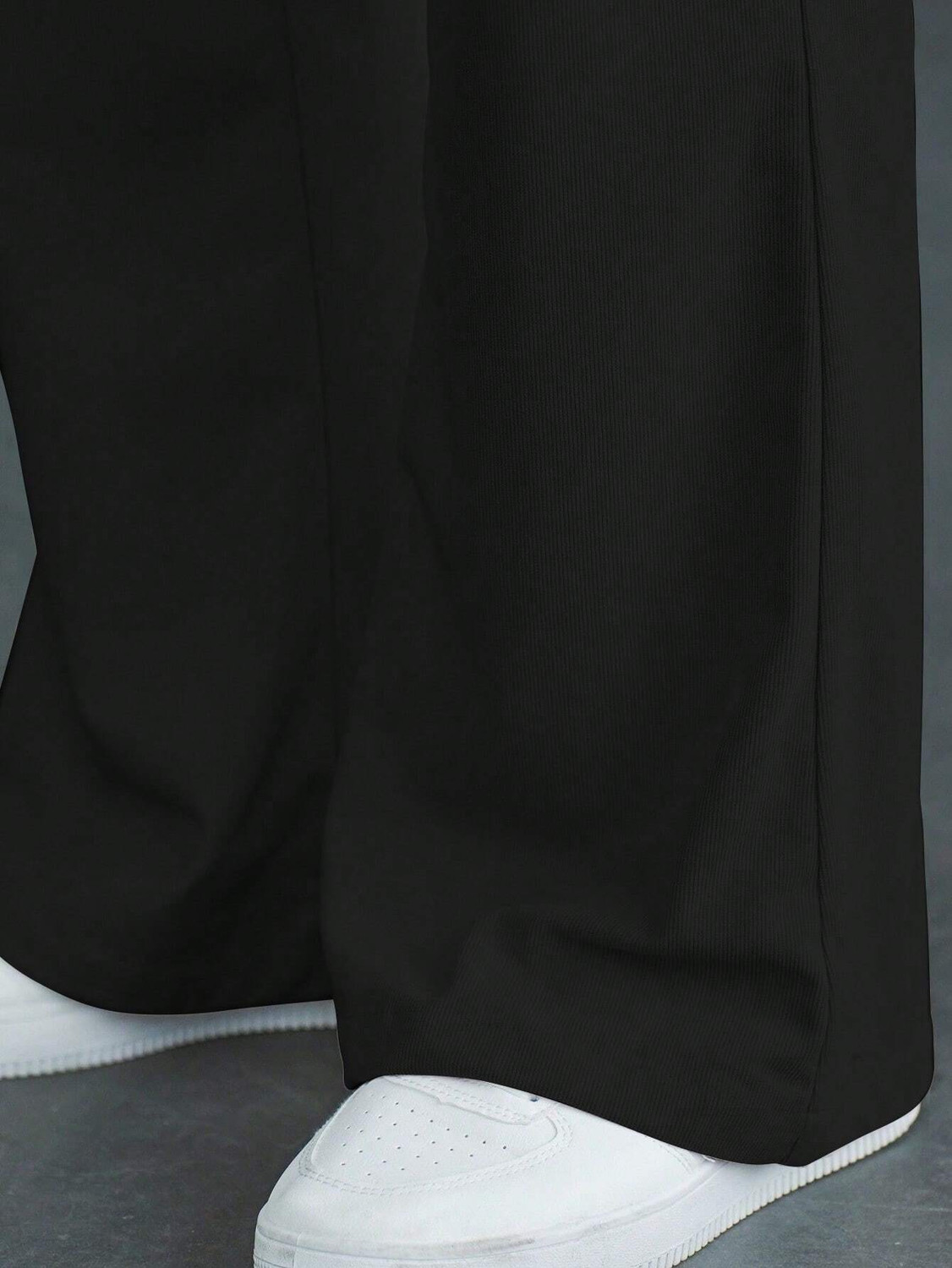 Image of Plus91 Loose Fit Men Black Trousers