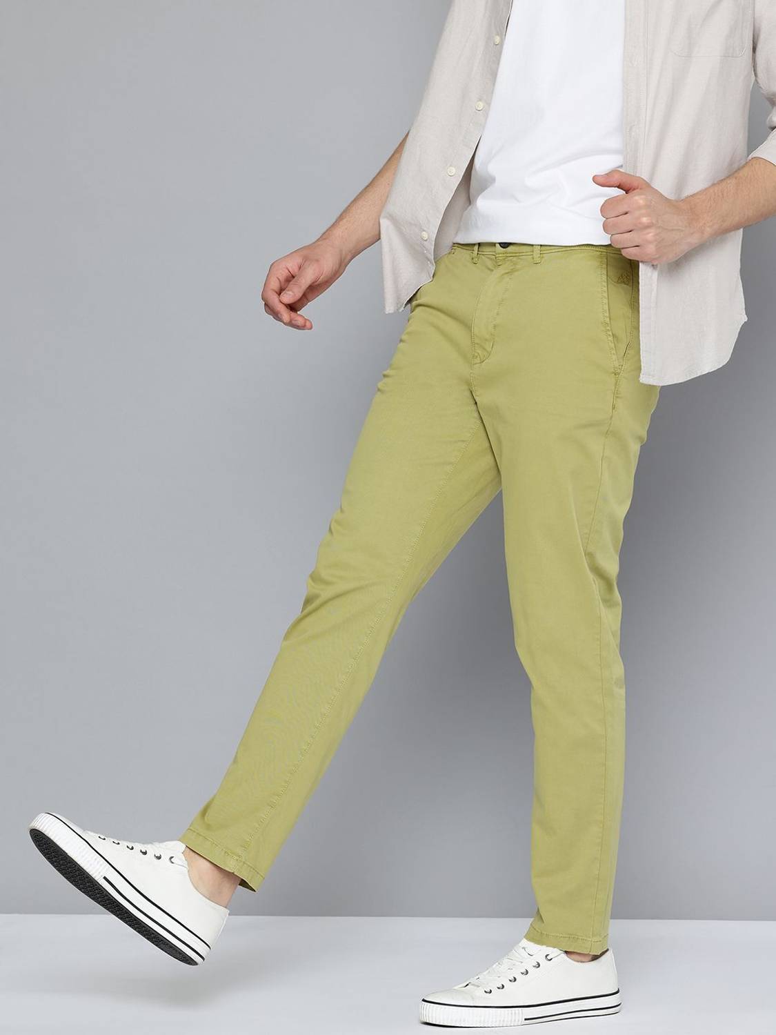 AEROPOSTALE Slim Fit Men Green Trousers