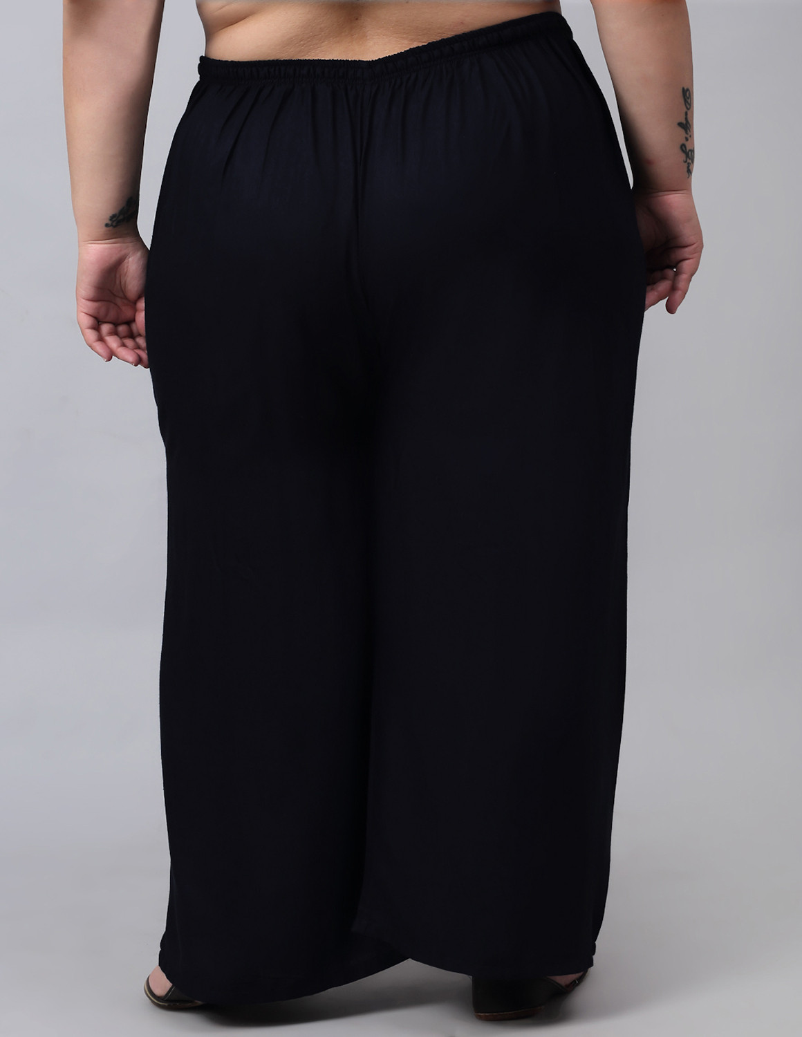 Image of Style Access Regular Fit Women Black Trousers