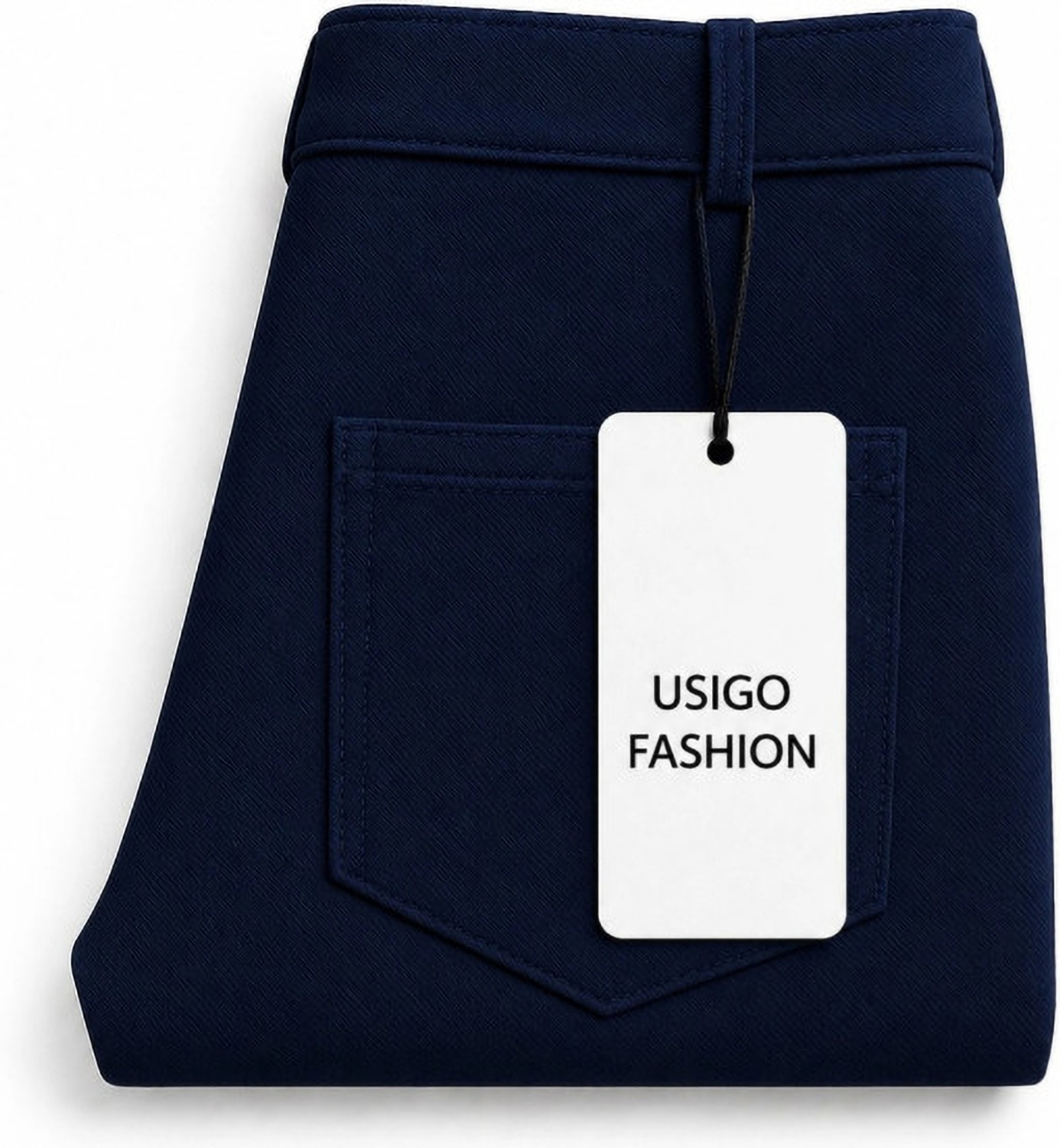 Image of VOKAY Tapered Men Blue Trousers