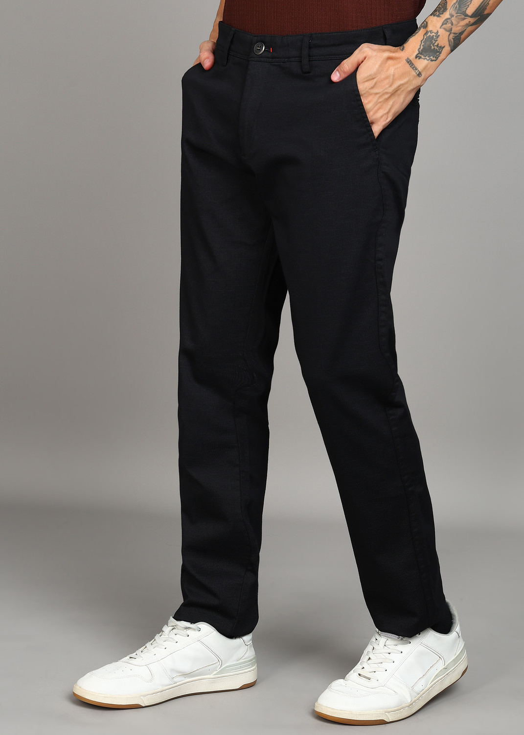 Image of KILLER Slim Fit Men Black Trousers