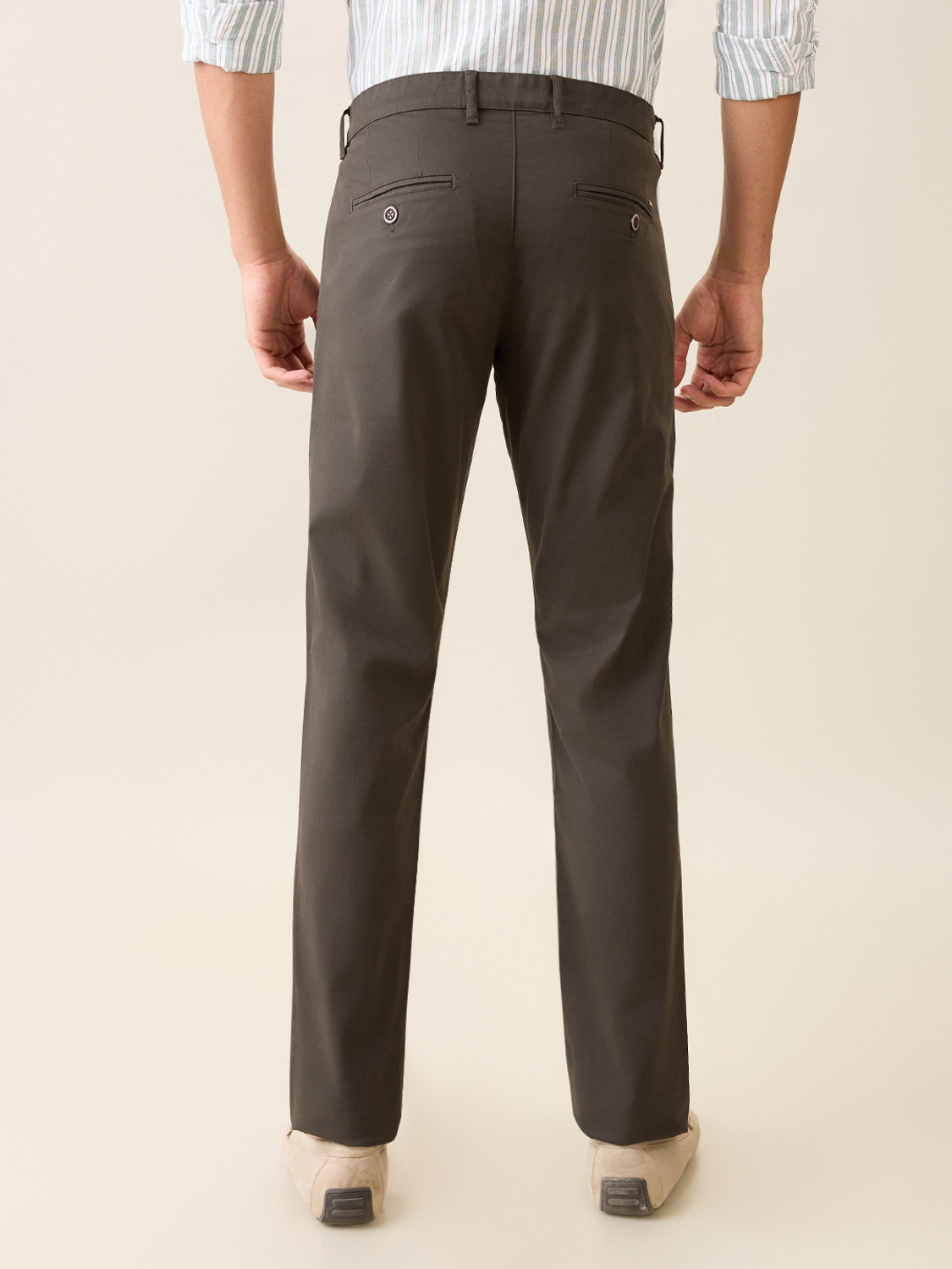 Image of PARX Tapered Men Green Trousers