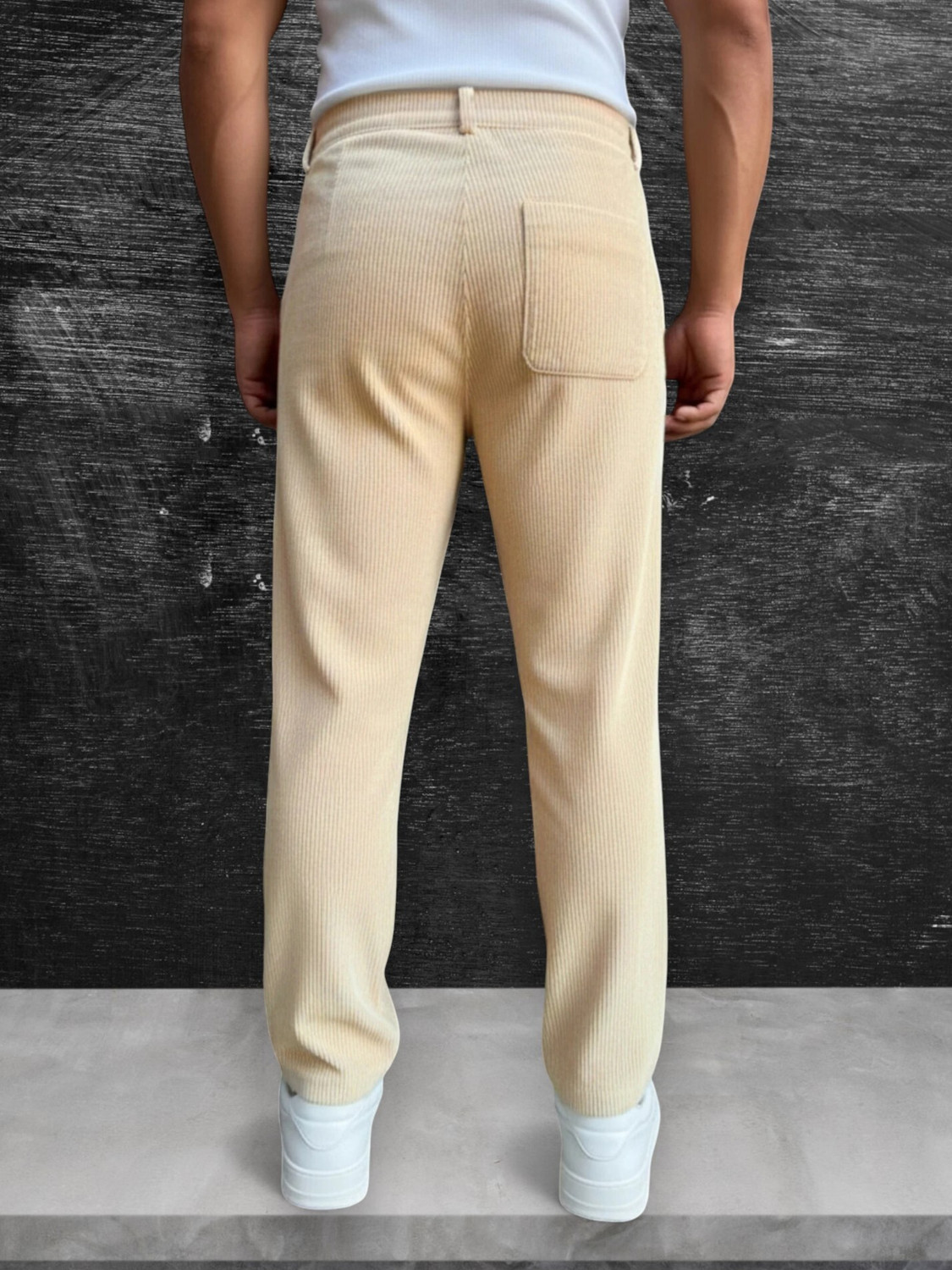 Image of METRONAUT Loose Fit Men Beige Trousers