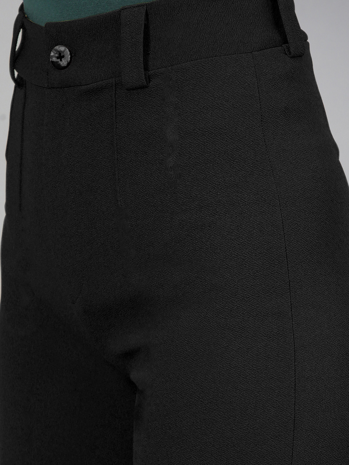 Image of METRONAUT Regular Fit Women Black Trousers