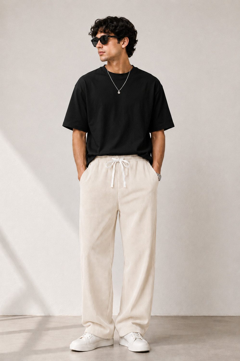 Image of METRONAUT Relaxed Men Multicolor Trousers