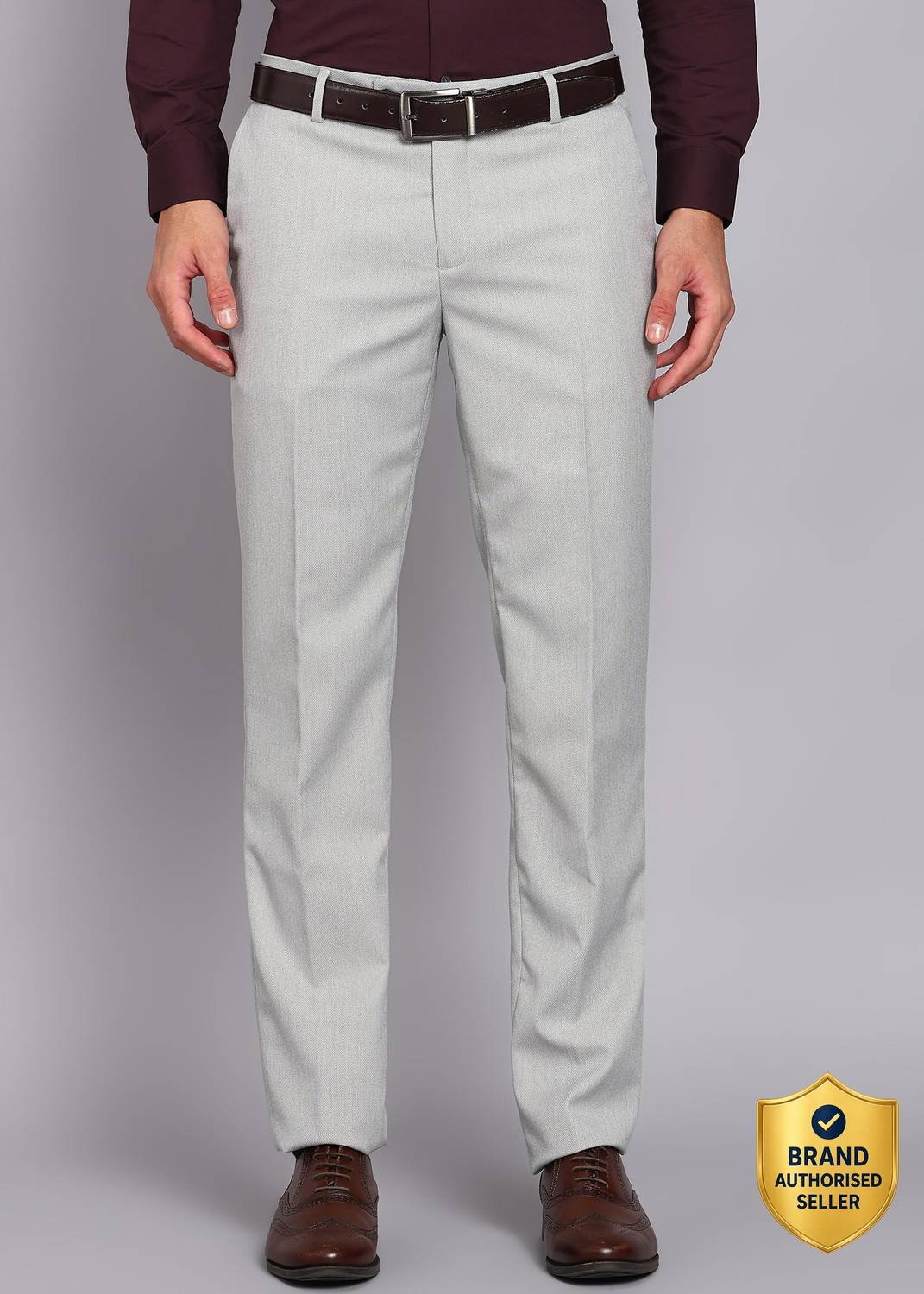 ARROW Tapered Men Grey Trousers