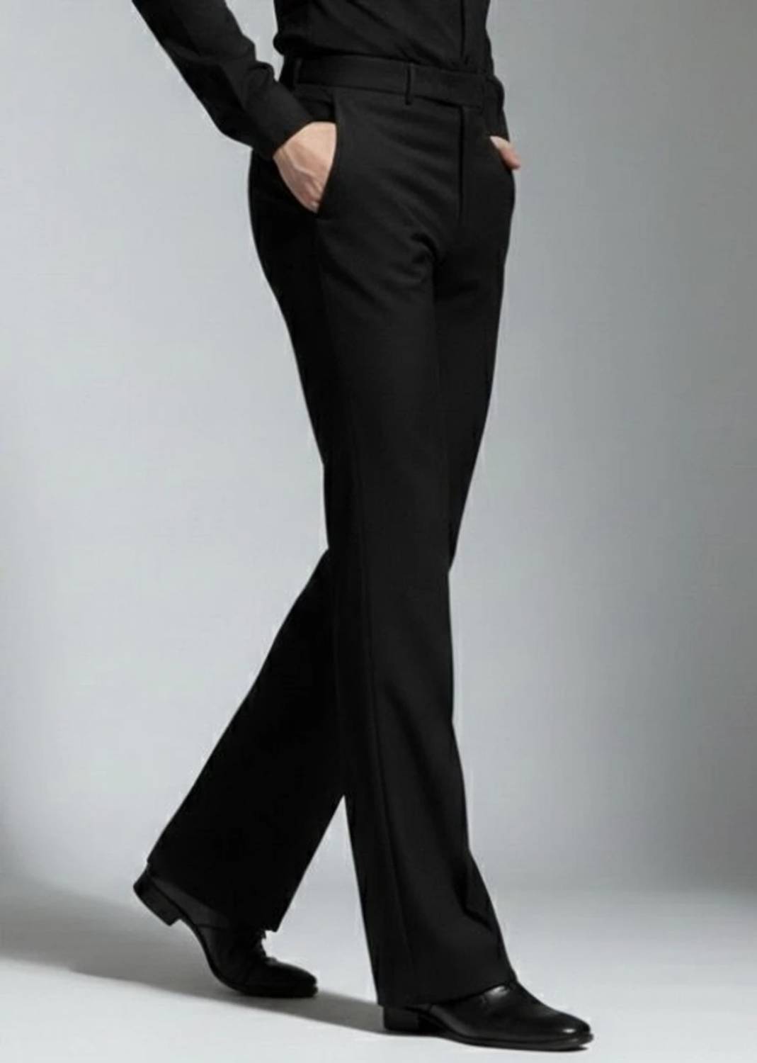 Forest Men Black Straight Fit Trousers - Image 4